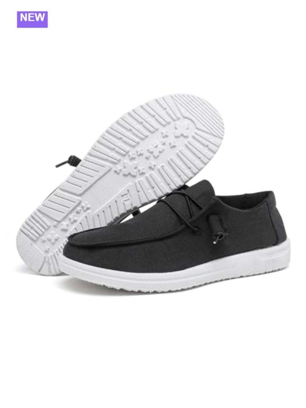 Womens Canvas Loafers Lightweight Breathable Slip-On Boat Shoes Casual